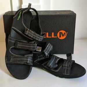 Merrell Sandals, Big Boys Size 7, black, velcro